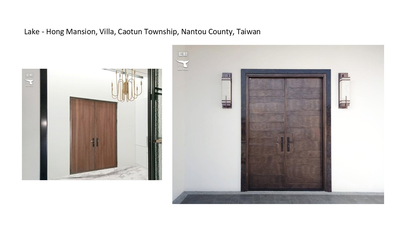 Lake - Hong Mansion, Villa, Caotun Township, Nantou County, Taiwan, Blue Whale Door