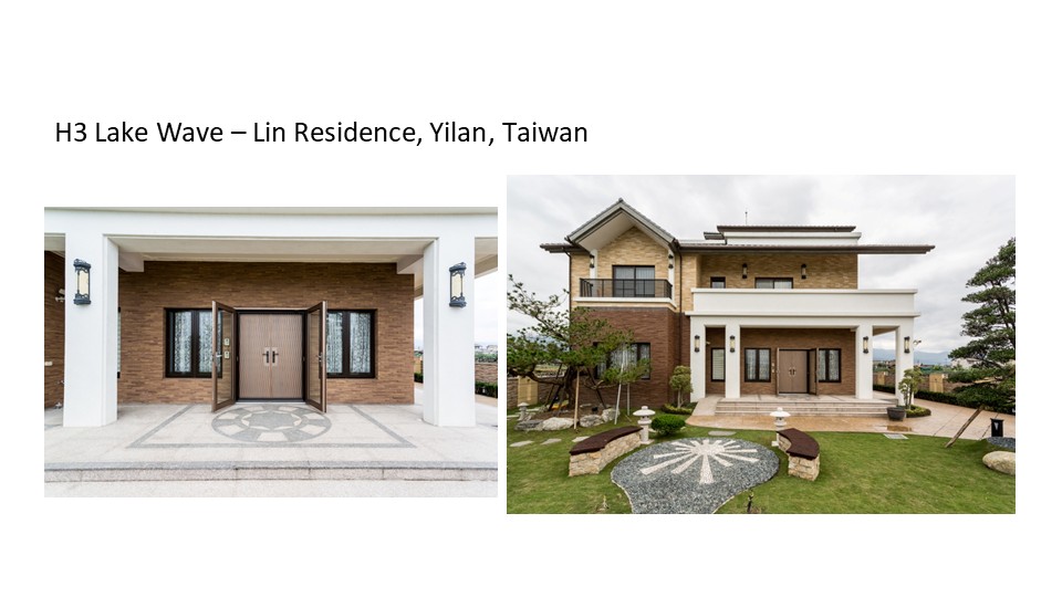 H3 Lake Wave – Lin Residence, Yilan, Taiwan, Blue Whale Door