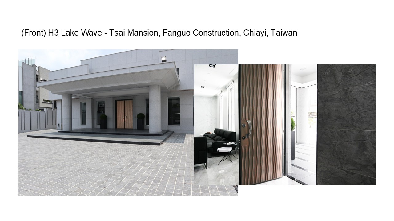 (Front) H3 Lake Wave - Tsai Mansion, Fanguo Construction, Chiayi, Taiwan, Blue Whale Door