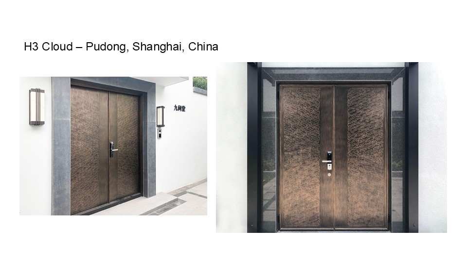 H3 Cloud – Pudong, Shanghai, China, Blue Whale Door