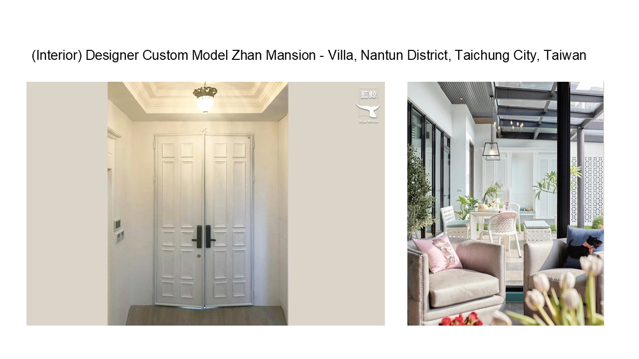 (Interior) Designer Custom Model Zhan Mansion - Villa, Nantun District, Taichung City, Taiwan, Blue Whale Door