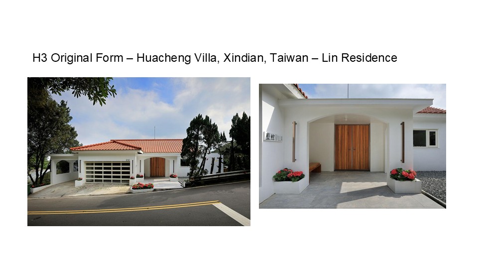 H3 Original Form – Huacheng Villa, Xindian, Taiwan – Lin Residence, Blue Whale Door