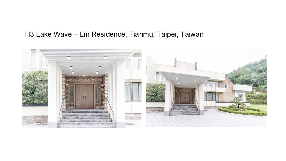 H3 Lake Wave – Lin Residence, Tianmu, Taipei, Taiwan, Blue Whale Door
